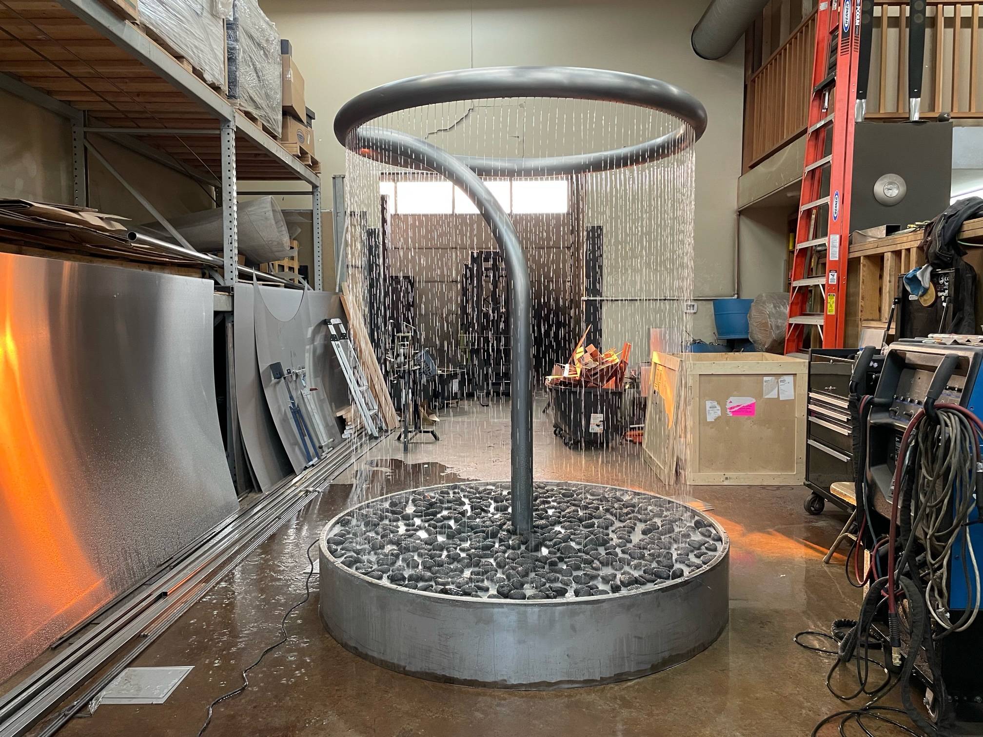 Artistic Rain Shower Fountain Dramatic Indoor/Outdoor Rain Fountain