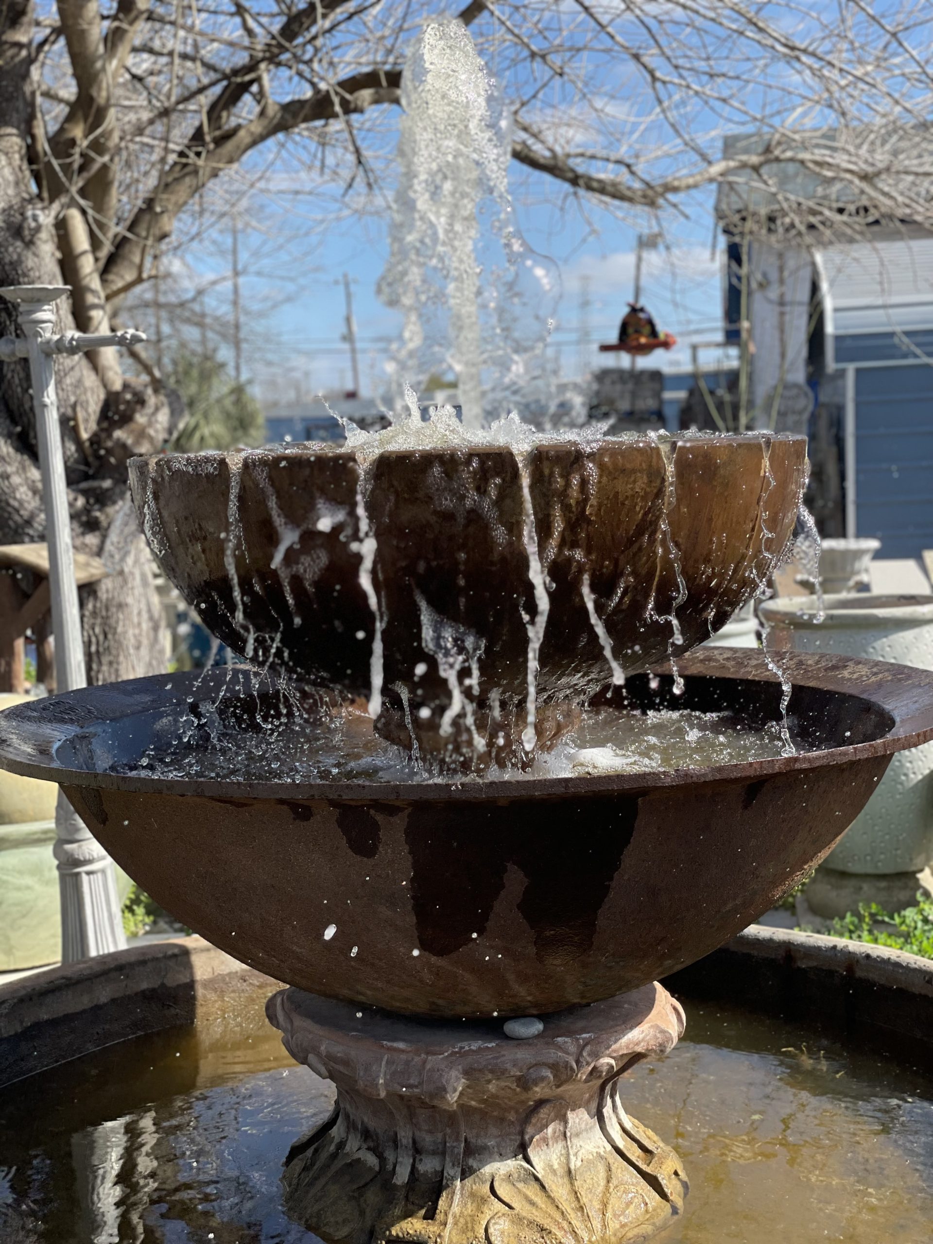 Sugar Kettle Fountain Fountains and Statuary
