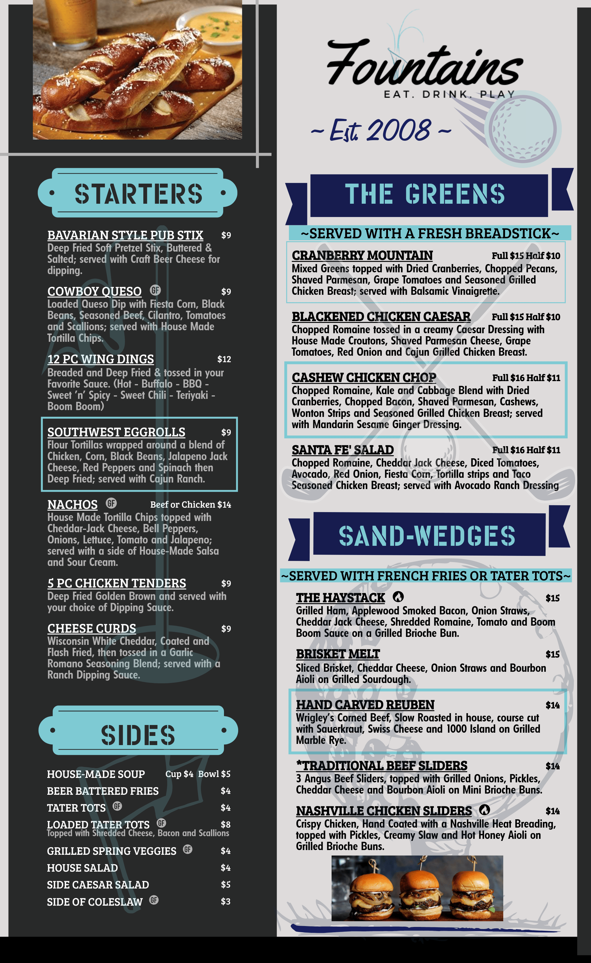 Restaurant Fountains Golf & Banquet