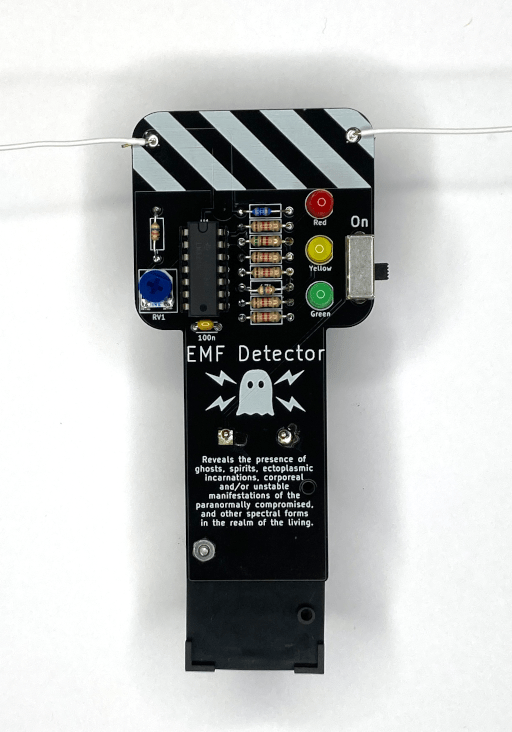 Ghost EMF Detector Soldering Practice Kit Four Bit Industries LLC