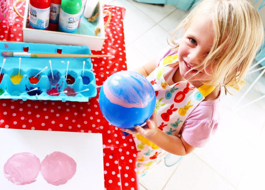Super Simple Balloon Craft for Kids four cheeky monkeys