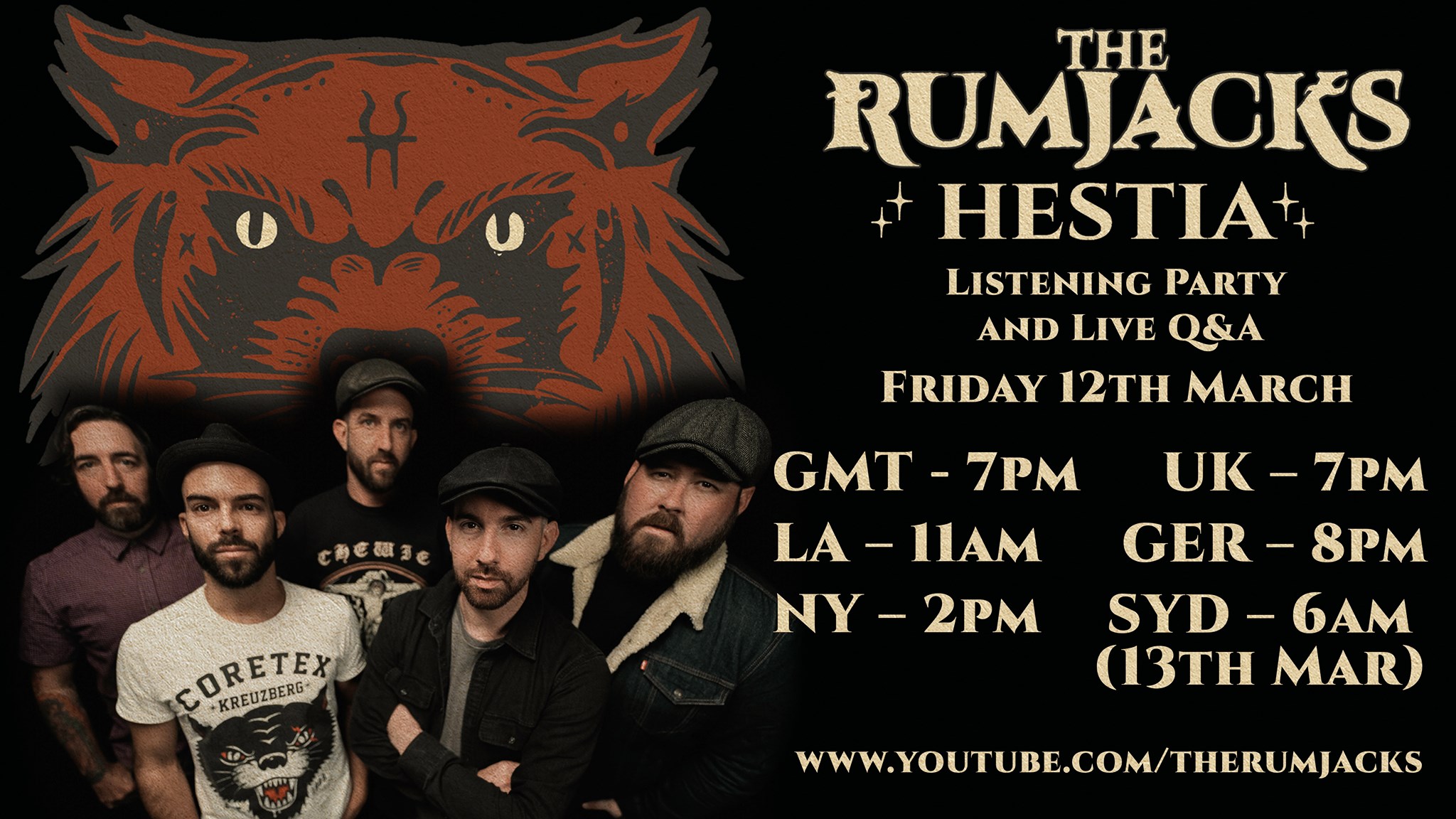 The Rumjacks “Hestia” (album) is out now! Four Four