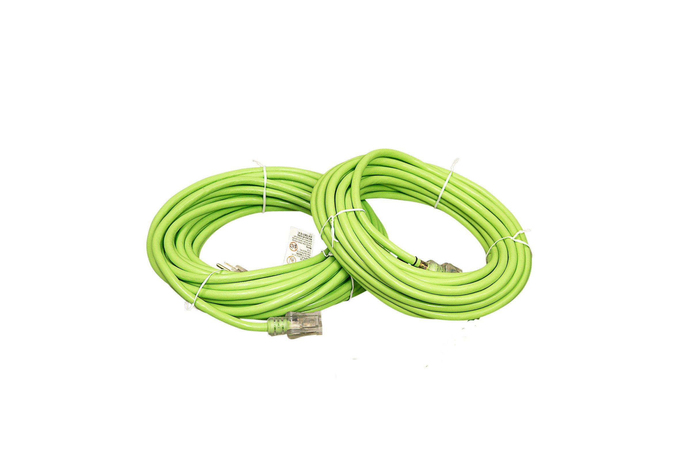 12 Gauge SJTW Extension Cord with Single Lighted End (Green) Fourman
