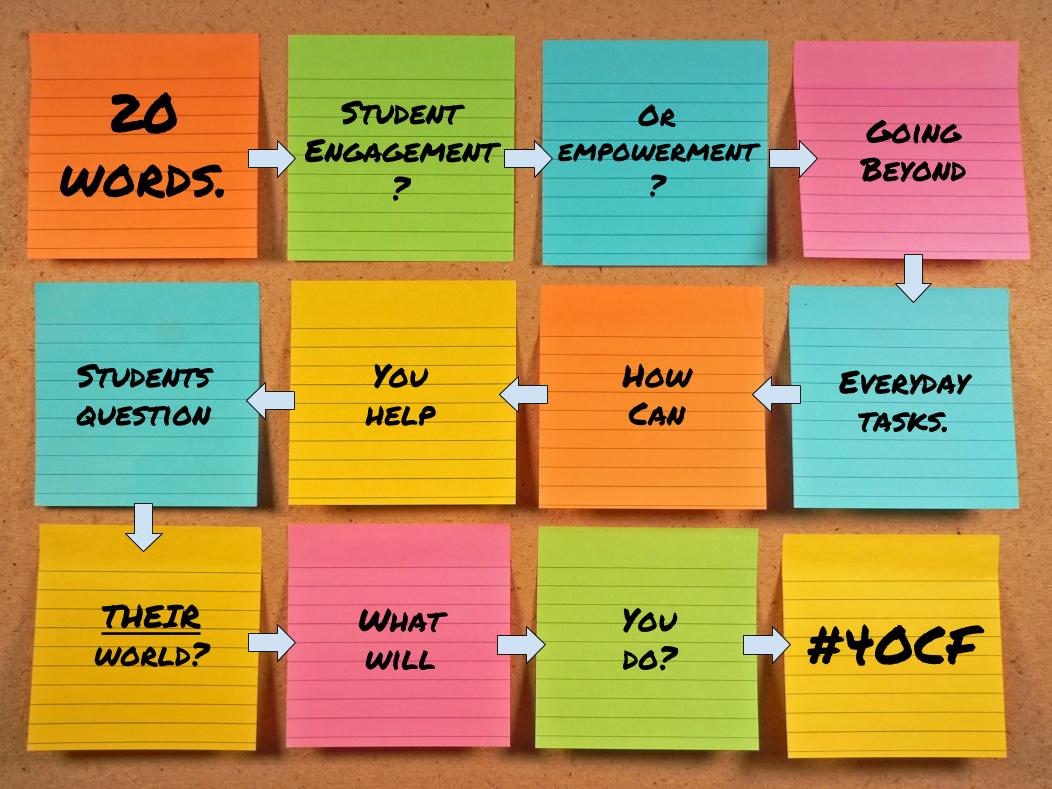 20 words. 4 O'Clock Faculty