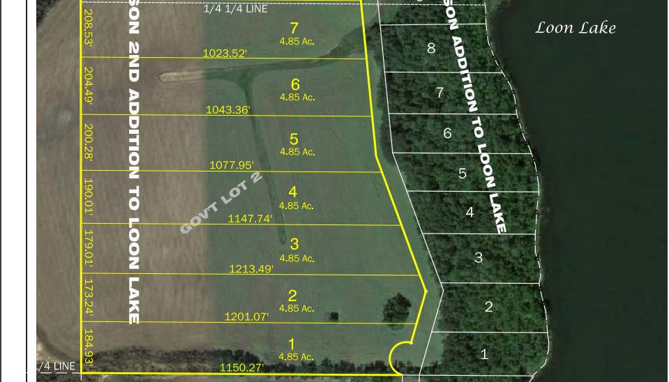 9 Loon Lake back lots 4.85 acres in Turtle Mtns Bottineau Four