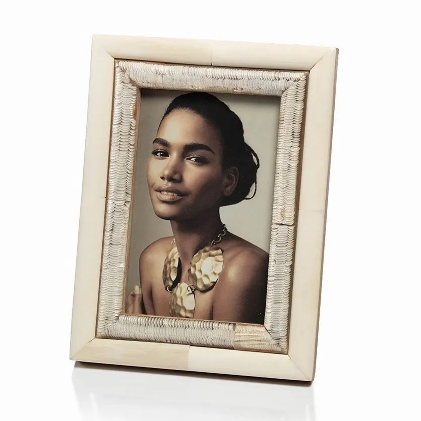 White Bone Picture Frame Fourth Interiors