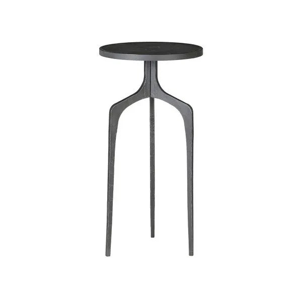 3 Leg Black Metal Side Table Fourth Interiors