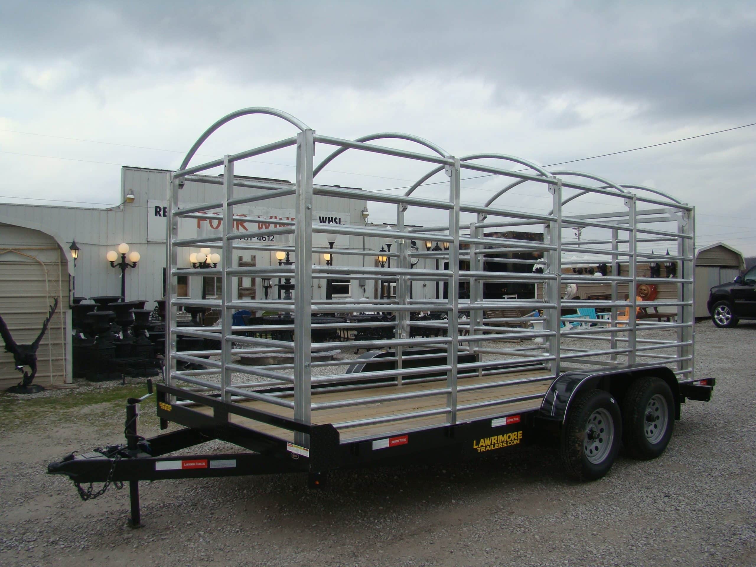 16' Galvanized Cattle Insert Four Winds Trailer