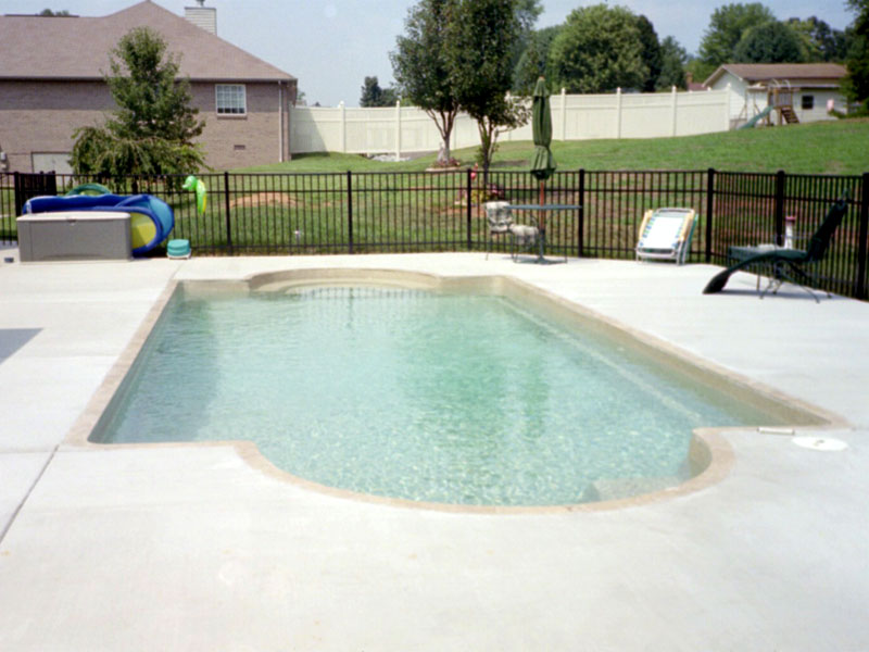 Foust Pool Construction Fiberglass inground swimming pools for