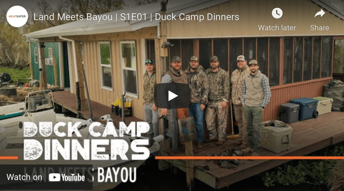 Show MeatEater’s Duck Camp Dinners, Season 1, Episode 1 — Land Meets