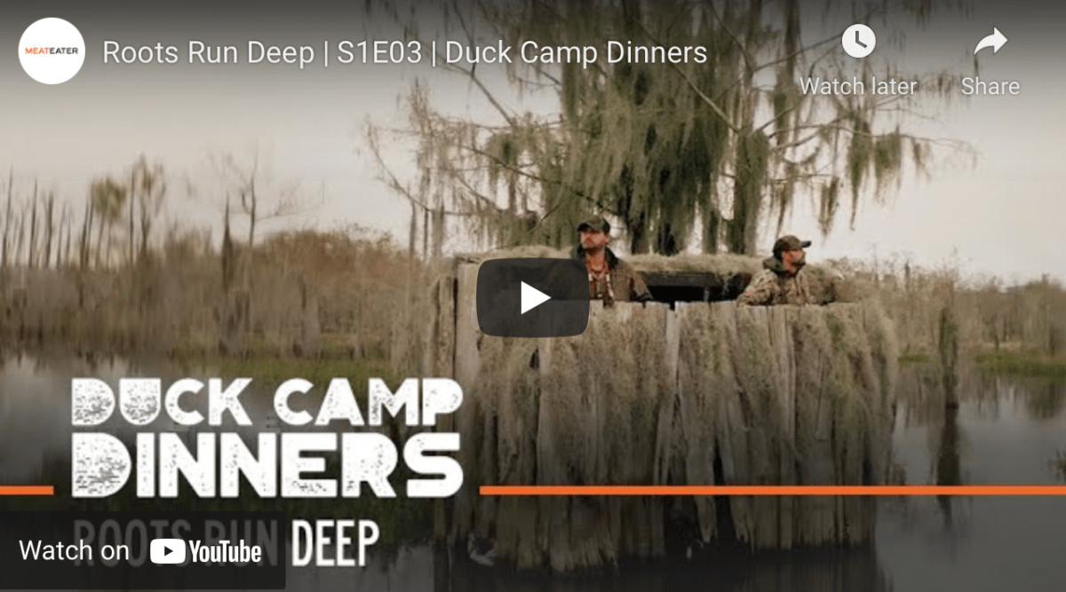 Show MeatEater’s Duck Camp Dinners, Season 1, Episode 3 — Roots Run