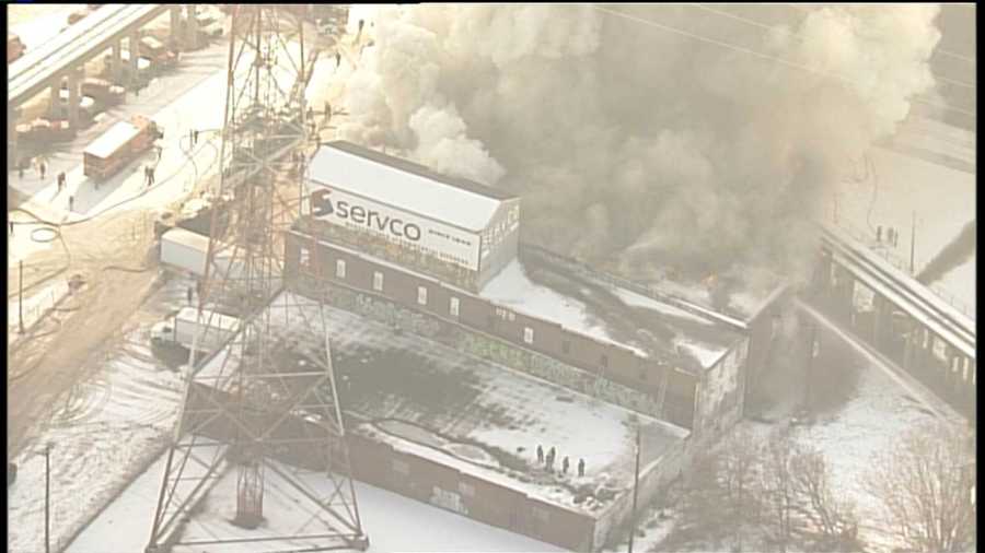 Smoke billows from Servco warehouse fire on St. Louis riverfront FOX 2