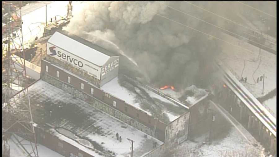 Smoke billows from Servco warehouse fire on St. Louis riverfront FOX 2