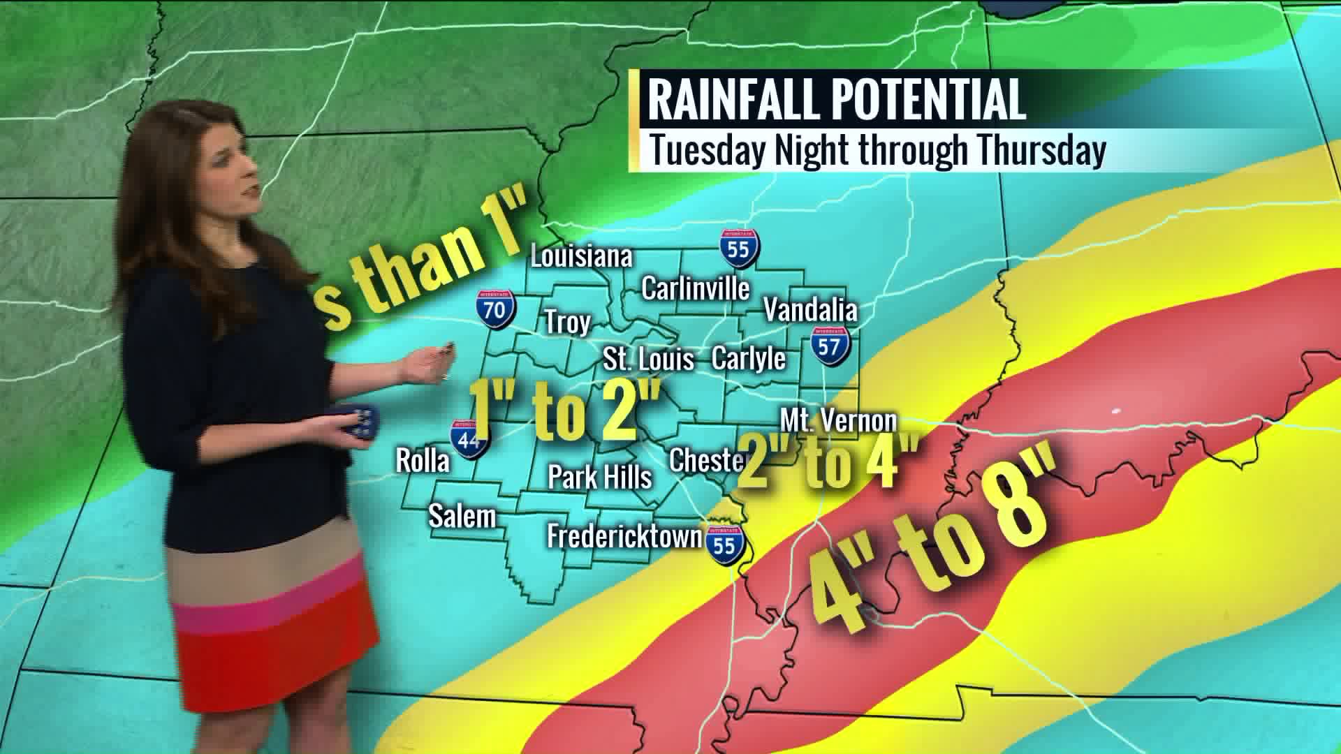 Multiple rounds of rain in the forecast from Tuesday to Thursday FOX 2