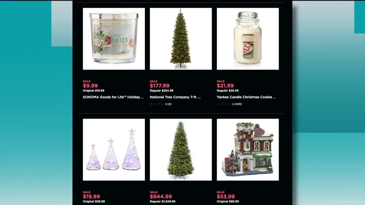 Money Saver Discount Christmas decor at Kohls FOX 2