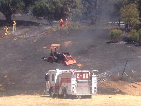 Fire Threatens Homes in Cameron Park Area