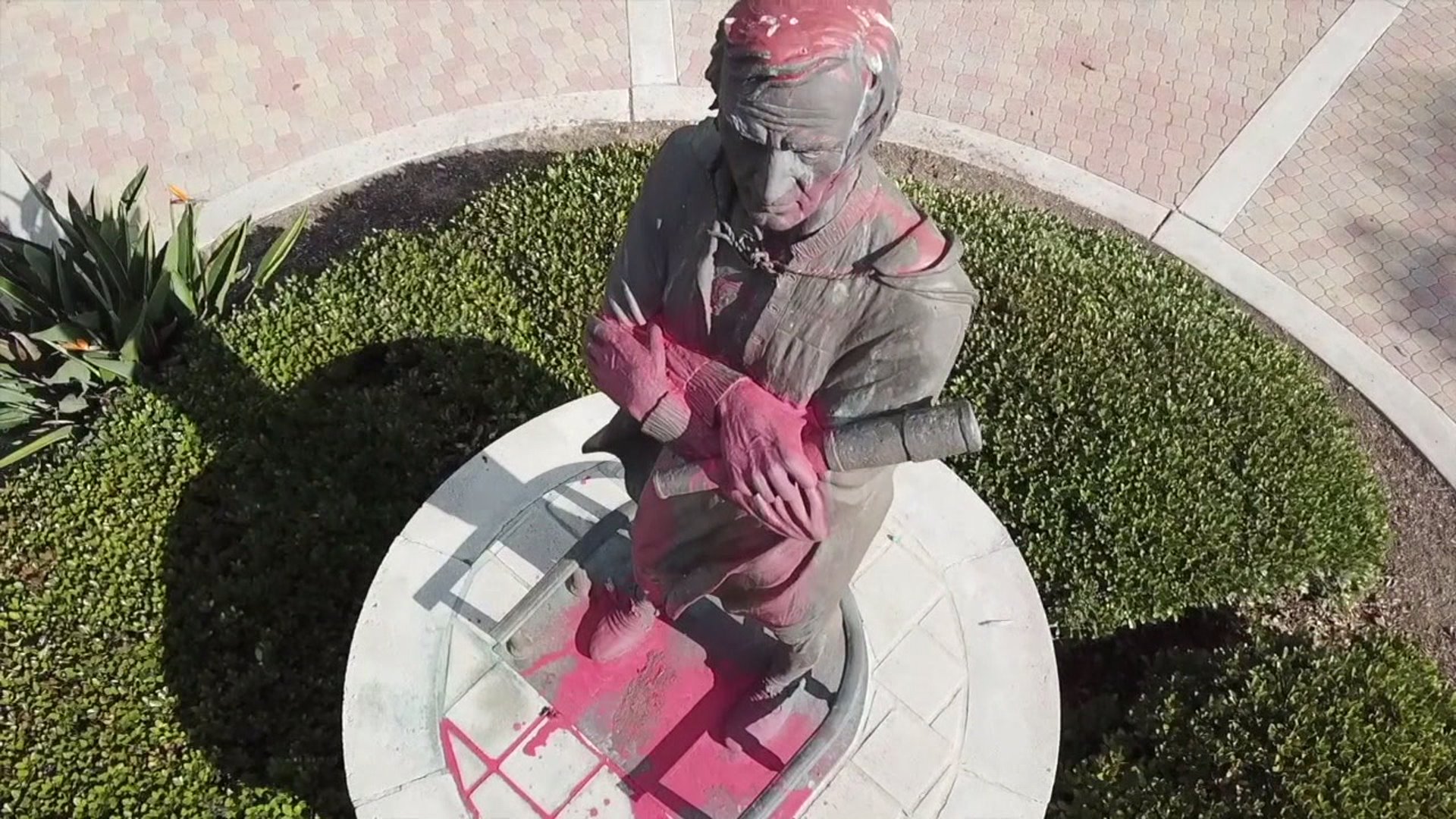 Christopher Columbus statues vandalized in San Francisco, Rhode Island