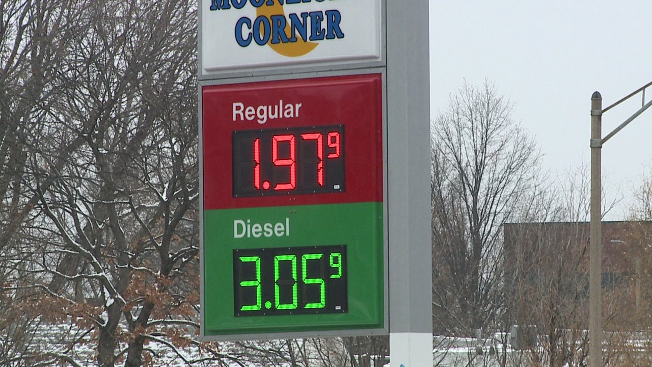 Average Missouri gas price drops below 2 a gallon