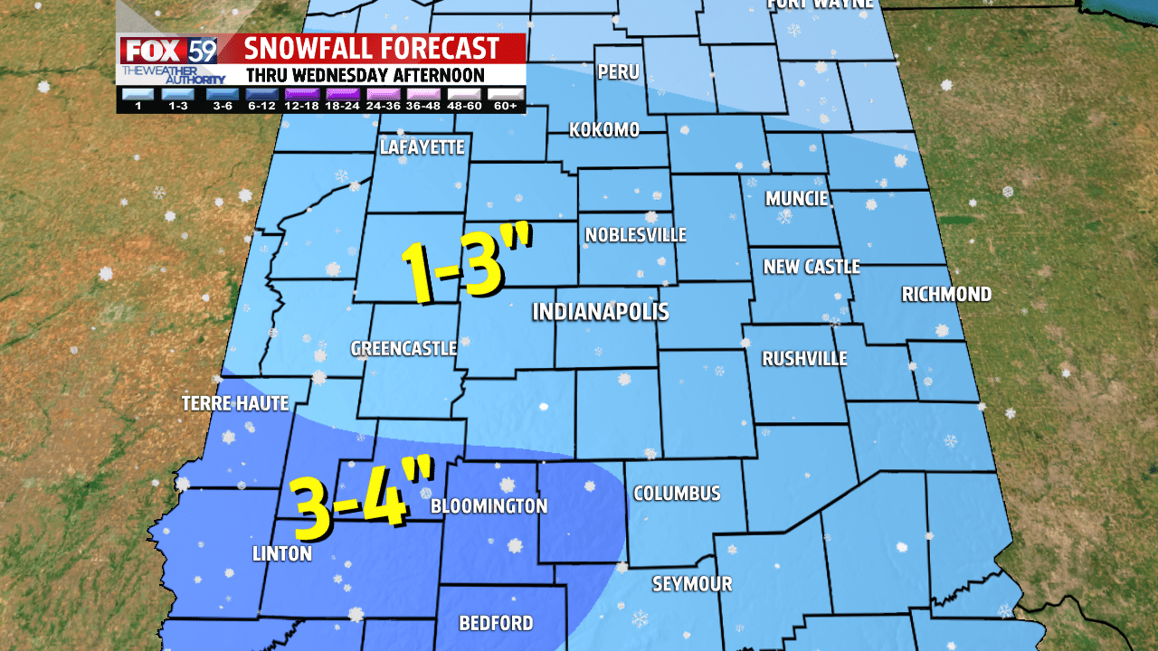 Snow likely during Wednesday morning’s commute, 13 inches expected