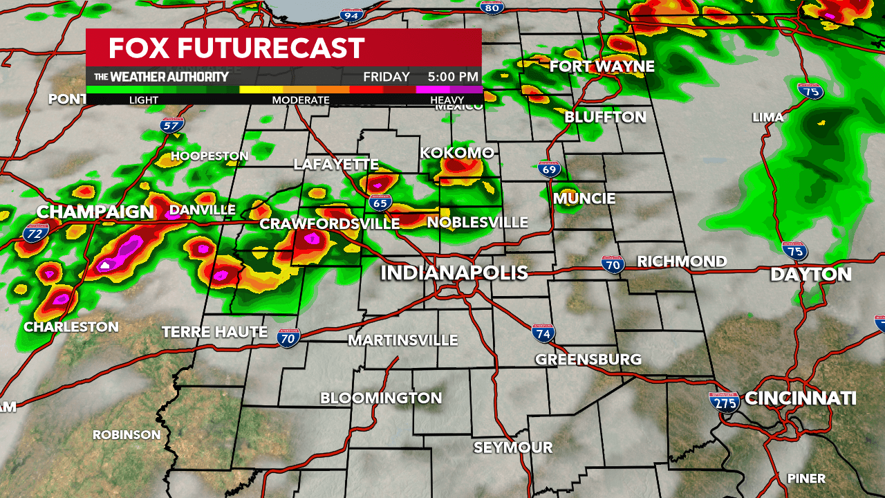 Indianapolis weather Rain and storms for weekend and beyond