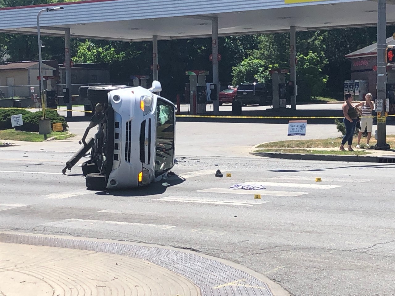 Shots fired after accident on Emerson Avenue and Washington Street