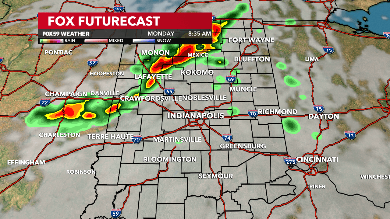 Tracking storm chances across Indiana