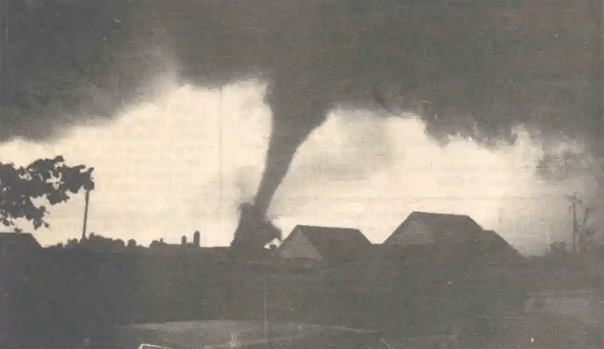 Largest tornado outbreak in Indiana state history on this date 33 years