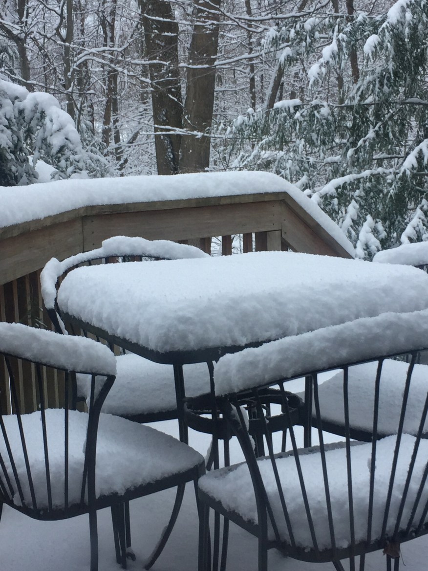 April snow in Ohio
