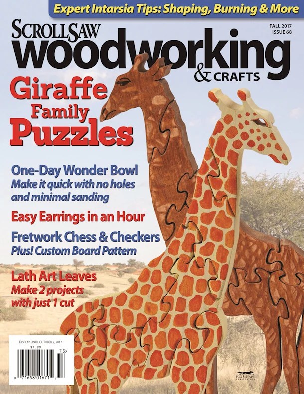 Scroll Saw Woodworking & Crafts Issue 68 Fall 2017 Fox Chapel