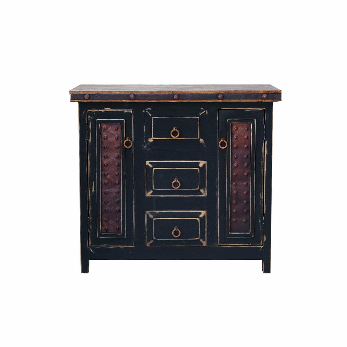 Handcrafted Rustic Black Bathroom Vanity for Sale