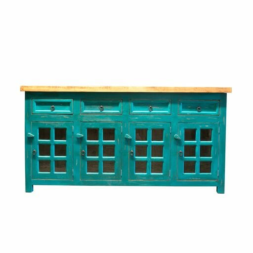 Order Handcrafted Reclaimed Kitchen Island with Drawers and Doors on