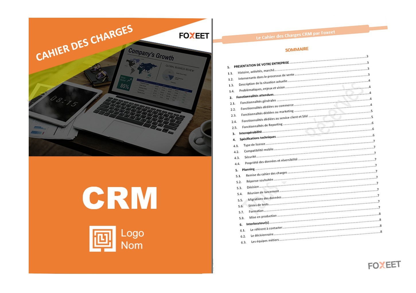 Exemple de cahier des charges CRM Téléchargement Gratuit foxeet.fr