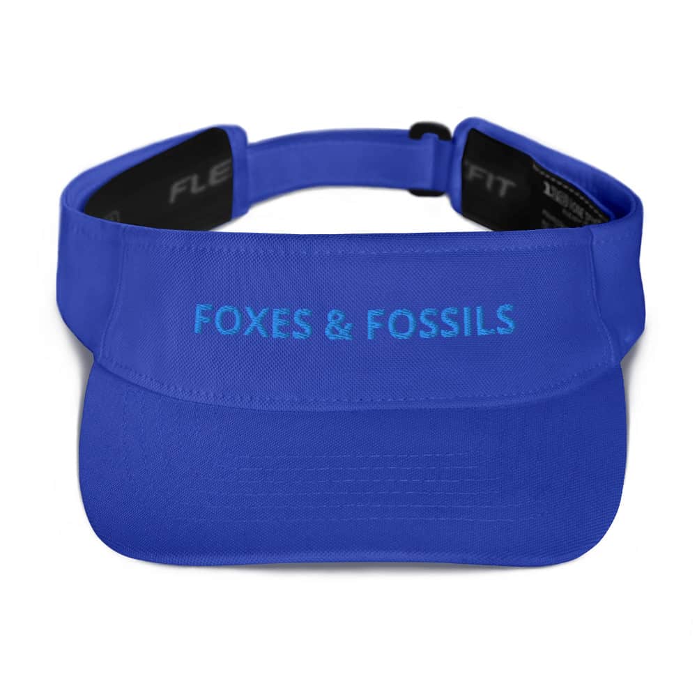 Blue Embroidery Foxes & Fossils Visor Foxes and Fossils®