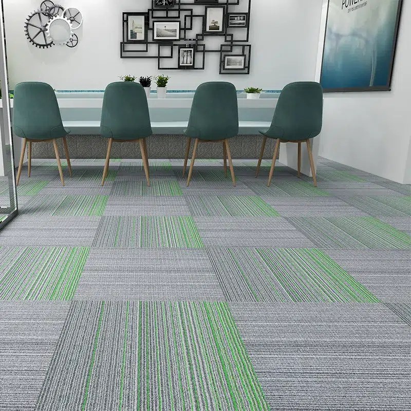 Environment Protection Nylon material 50x50cm industrial carpet tiles