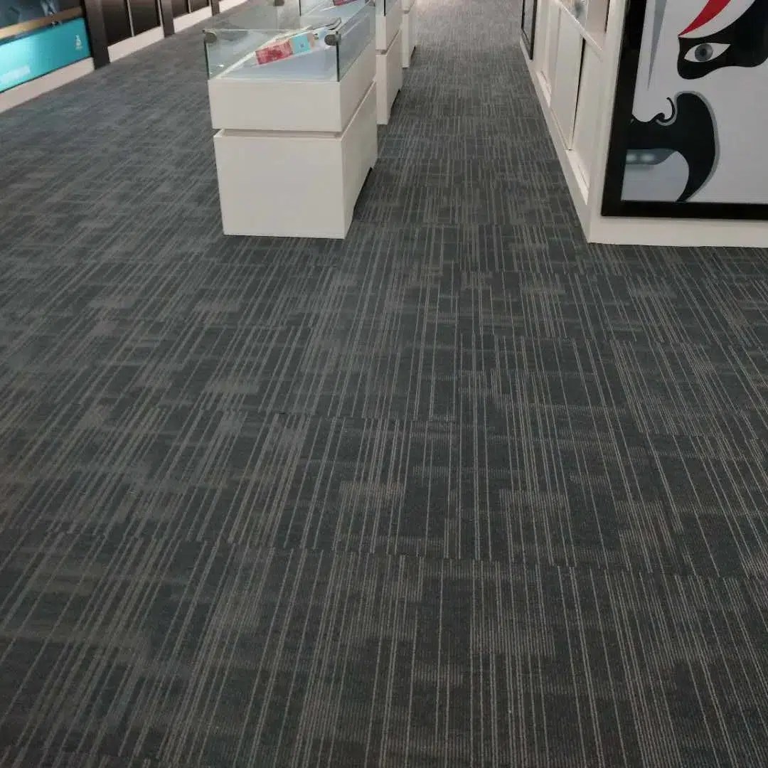 High quality 100 nylon 7mm thick square carpet tiles FOXFLOR