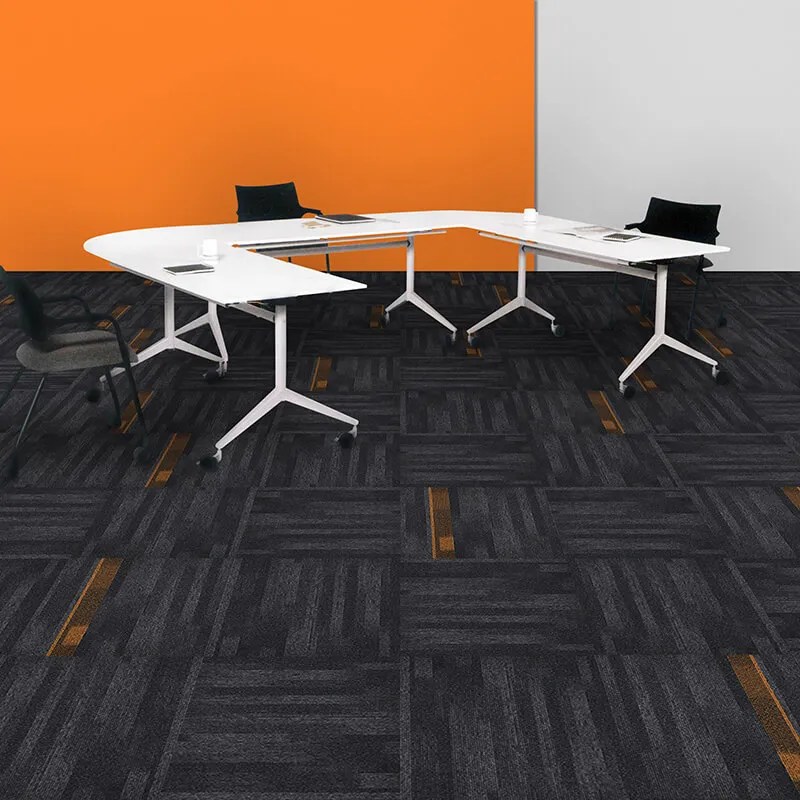 High Quality Stripe 50x50cm seamless carpet tiles for office Foxflor