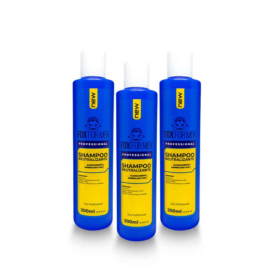 Shampoo Neutralizante Profissional 300ml ATACADO FOX FOR MEN
