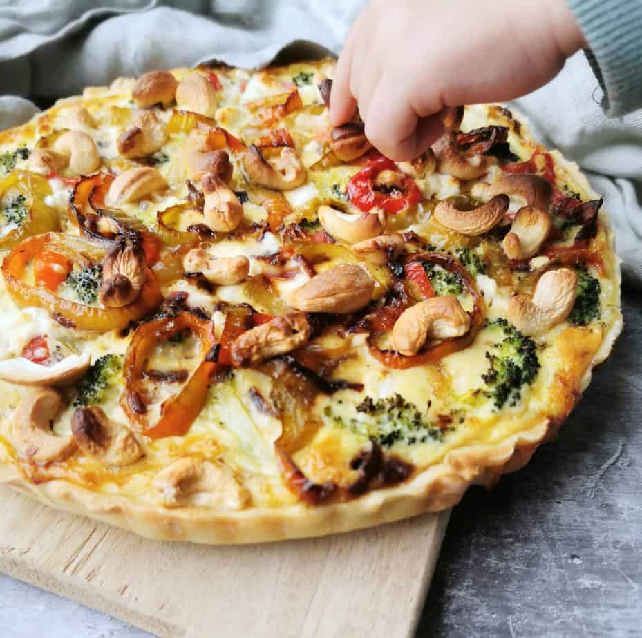 Hartige Taart Broccoli Spekjes Paprika Vegetarische hartige taart met broccoli en paprika