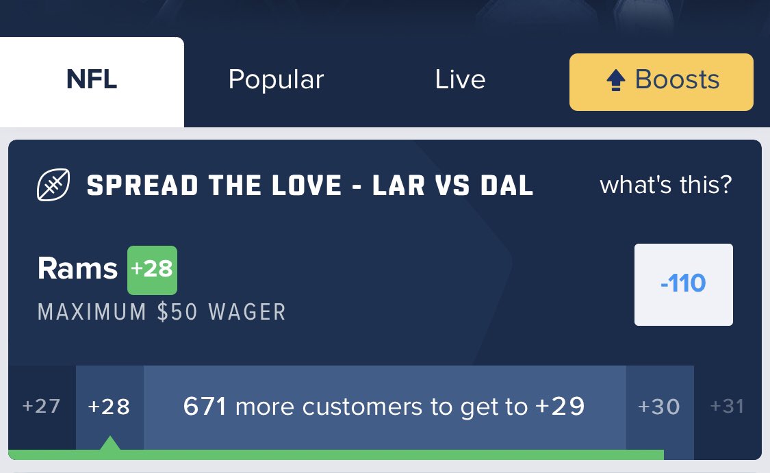 Fanduel Spread foxmichael
