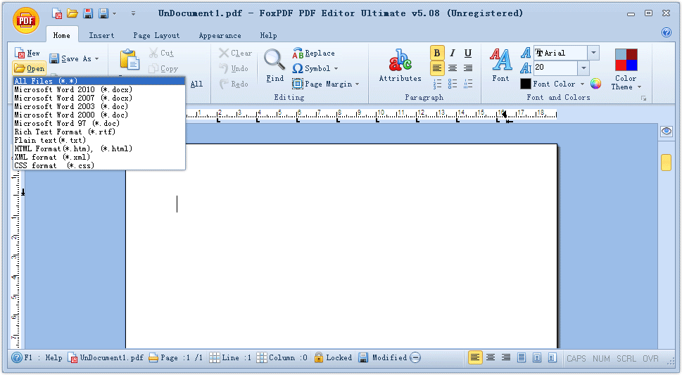 Edit Word Files FoxPDF PDF Editor Ultimate, PDF Editor, PDF Maker