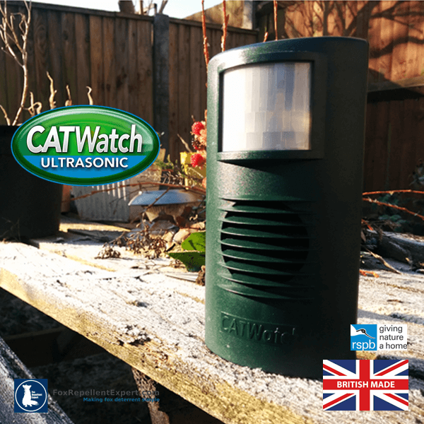 CATWatch Ultrasonic Deterrent & Mains Adapter Pack Fox Repellent Expert