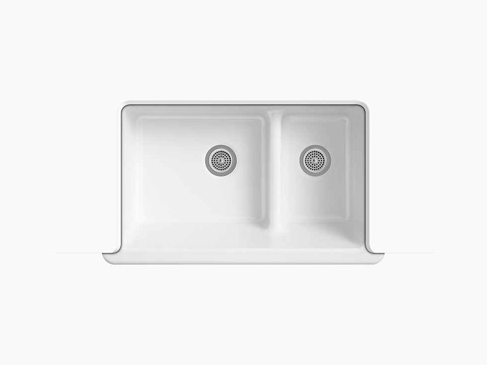 Fox River Granite Product Details Cast Iron 60/40 Sink