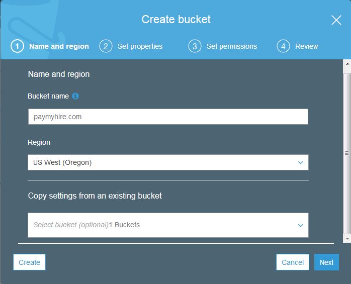 create s3 bucket FoxuTech