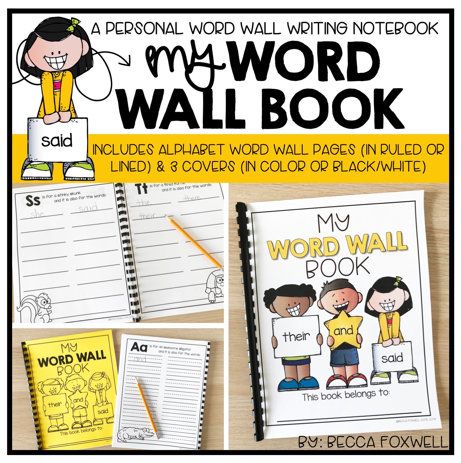 How To Use A Personal Word Wall Book Foxwell Forest