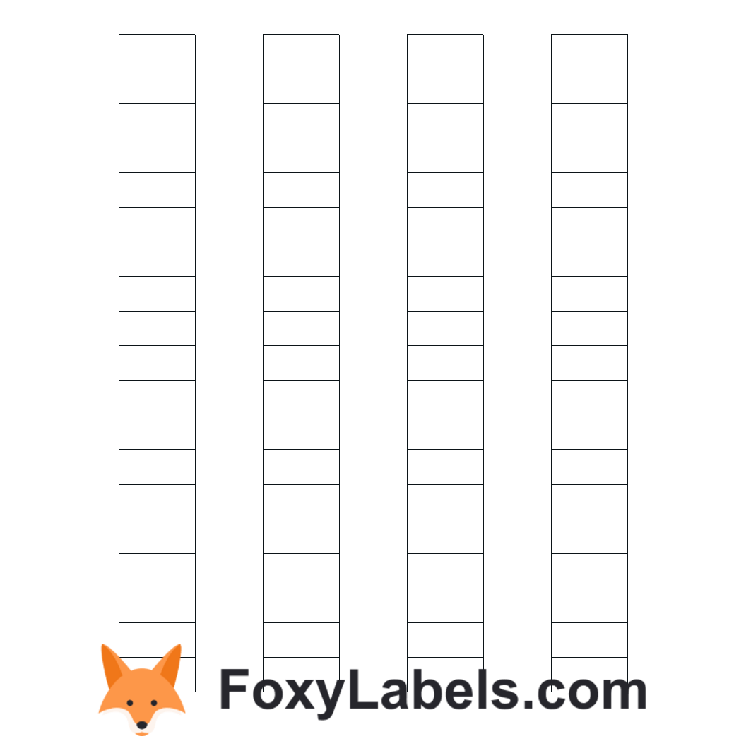 Avery 11450 Template Google Docs & Google Sheets Foxy Labels