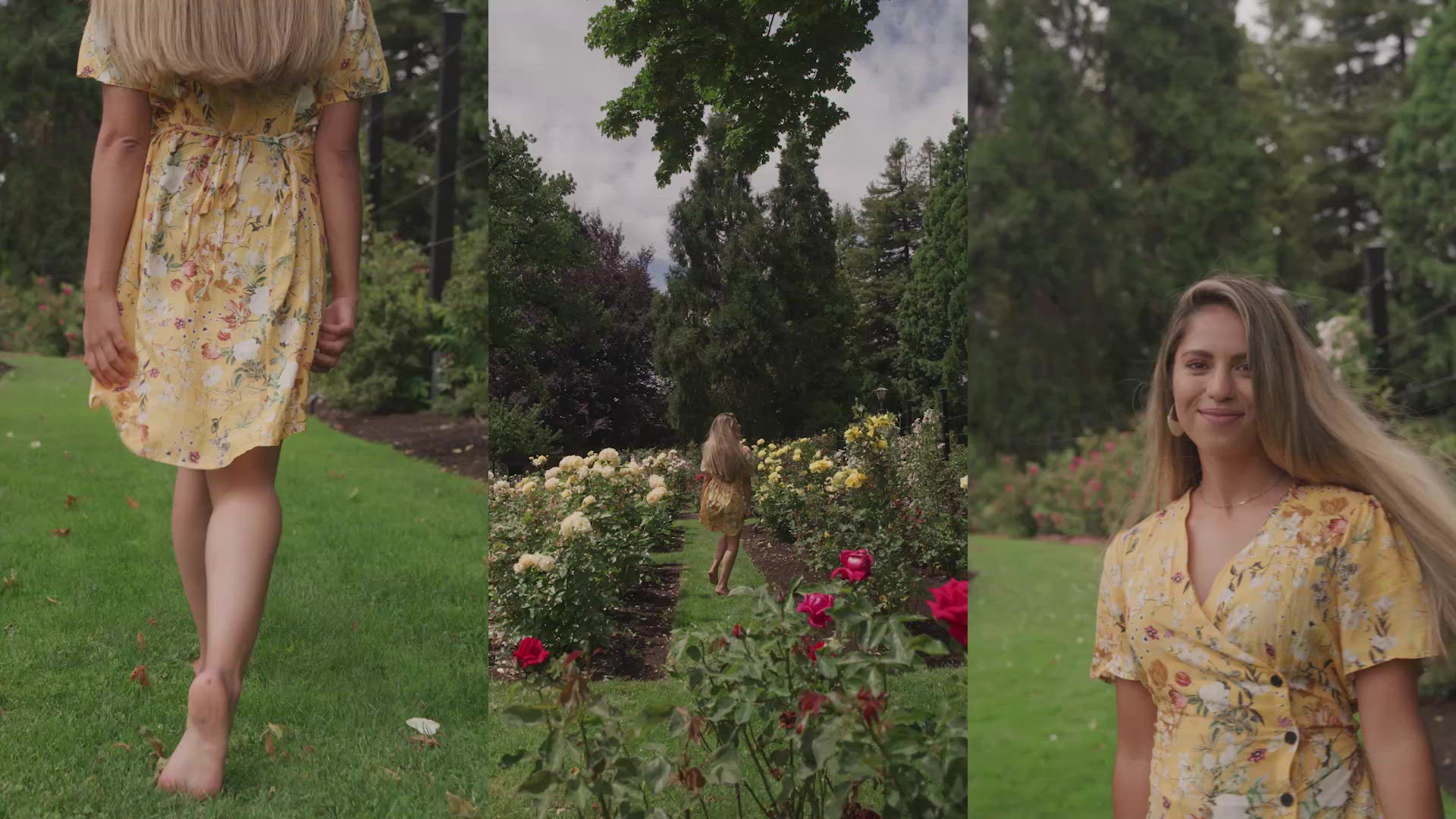 Woman Walking in Rose Garden FILMPAC