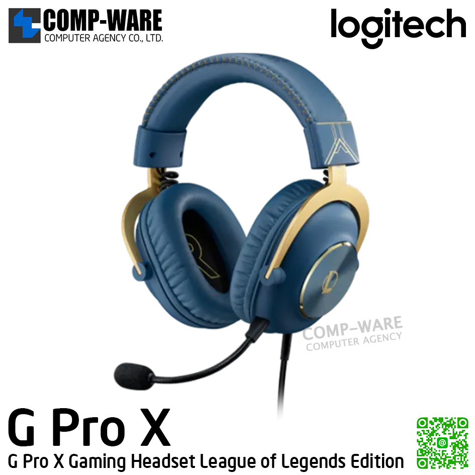 Logitech G PRO X Gaming Headset League of Legends Edition 2Y Warranty