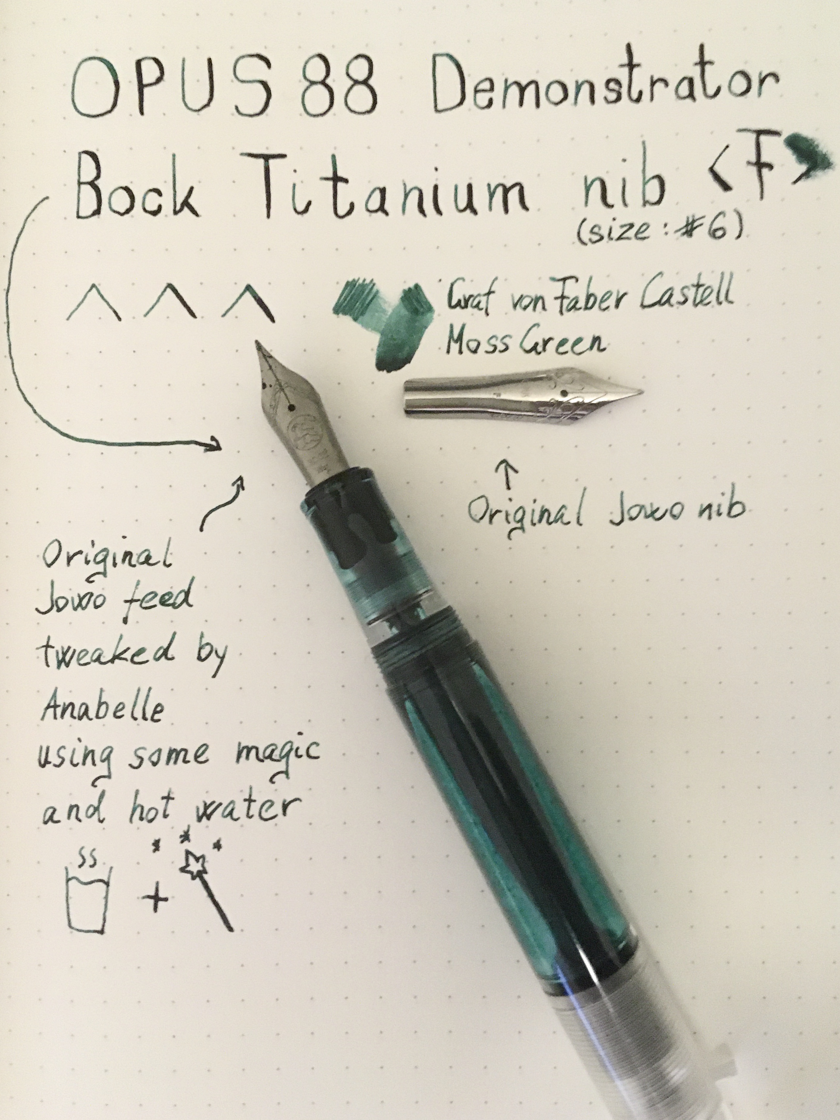 Jowo Bock compatibility (Opus 88 nib swap) Pens Fountain Pen's