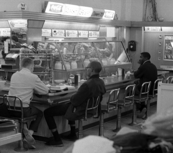 Florida Memory CORE members during sitin at McCrory's lunch counter