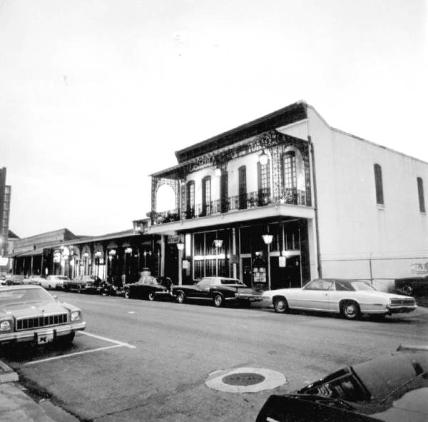 Florida Memory Pensacola street scene at night.